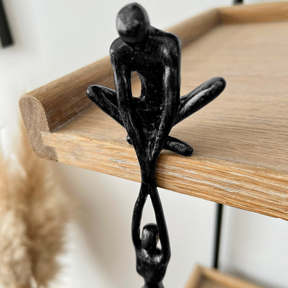 Moderna skulptura dviju figura za uređenje interijera