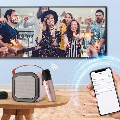 Mini karaoke set s dva bežična mikrofona
