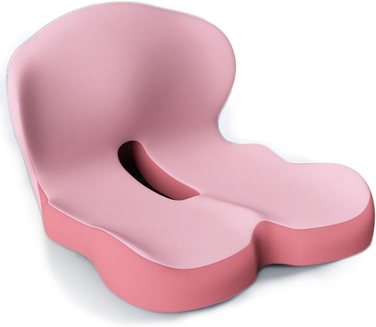 Almofada de assento ergonómica com apoio para as costas e recorte
