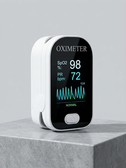 Finger-Pulsoximeter zur SpO2- und Pulsmessung