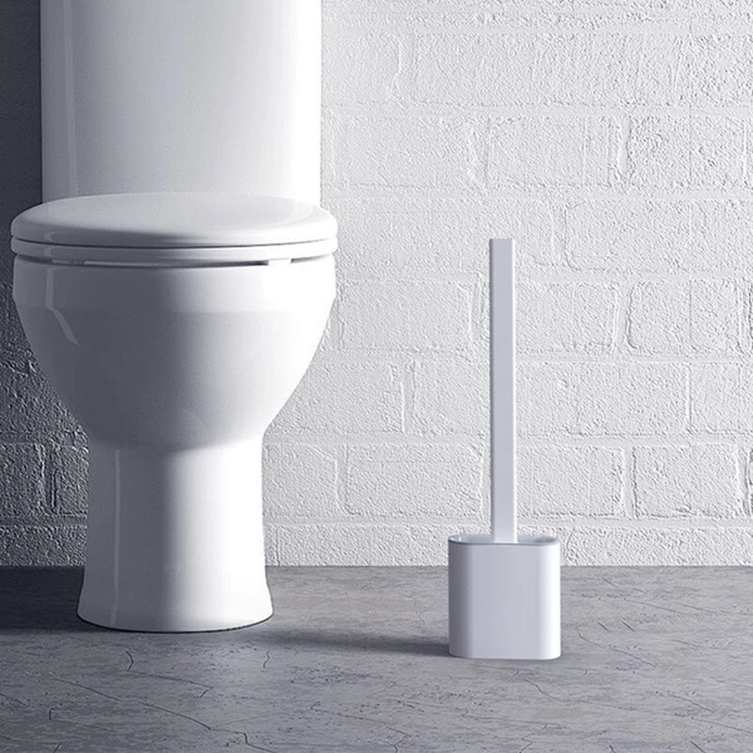 Escova de sanita de silicone com suporte
