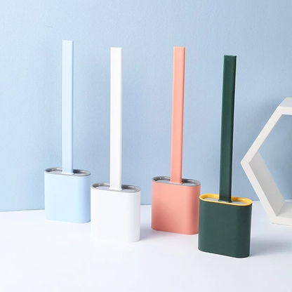 Escova de sanita de silicone com suporte