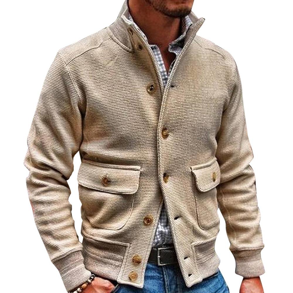 Chaqueta informal de hombre con cuello alto