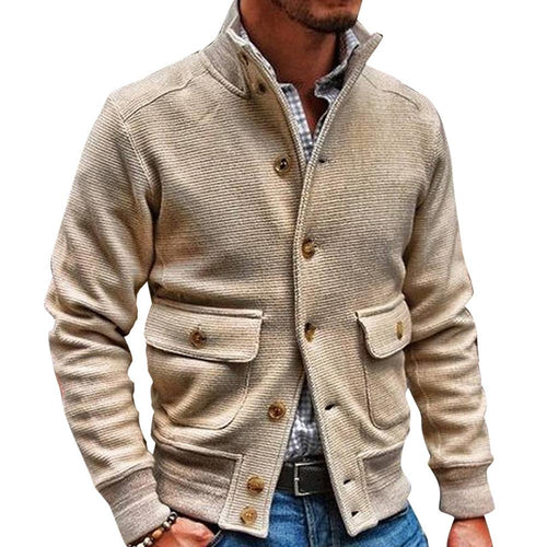 Chaqueta informal de hombre con cuello alto