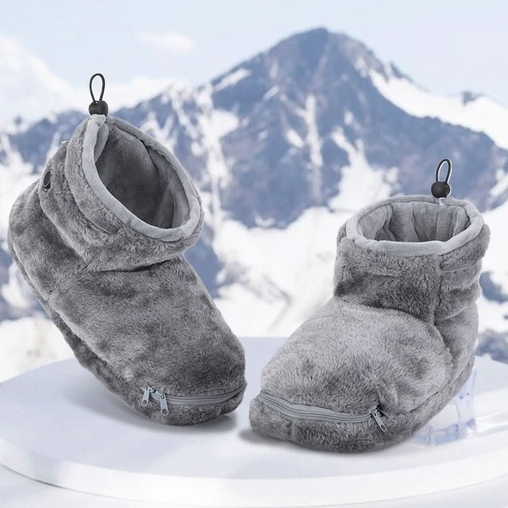 Pantuflas de felpa con calefacción USB