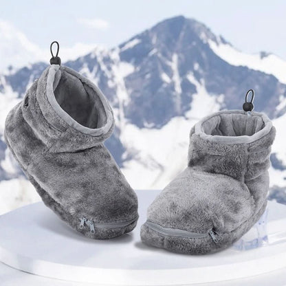 Pantuflas de felpa con calefacción USB
