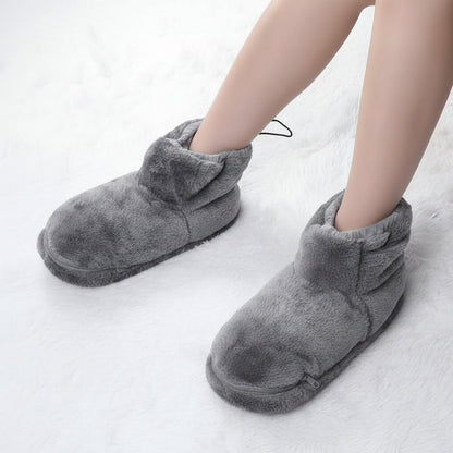 Pantuflas de felpa con calefacción USB
