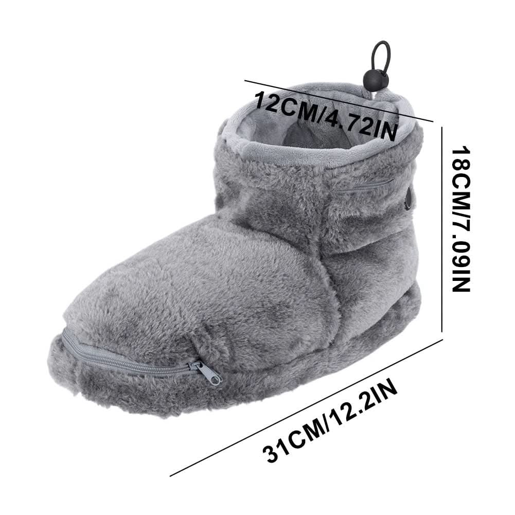 Pantuflas de felpa con calefacción USB