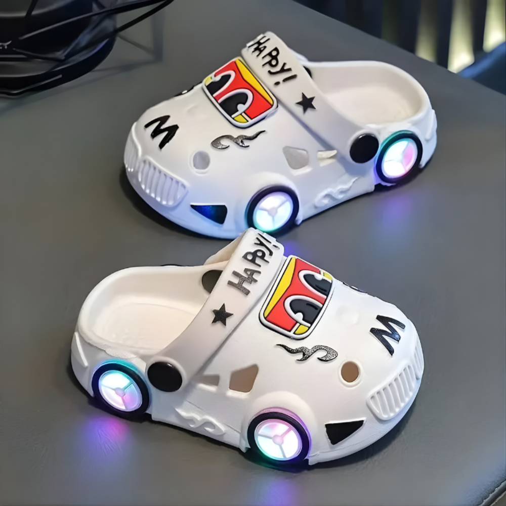 Dječje LED klompe s motivom automobila