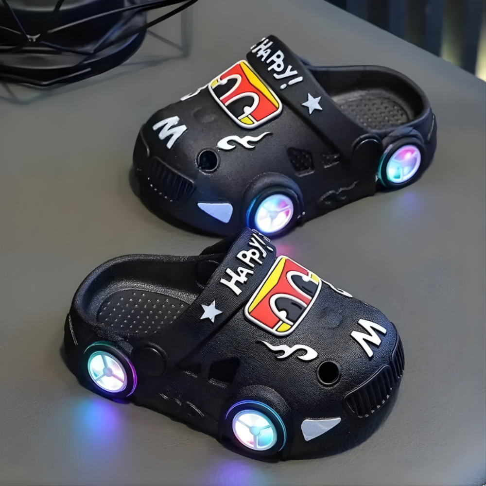 Dječje LED klompe s motivom automobila