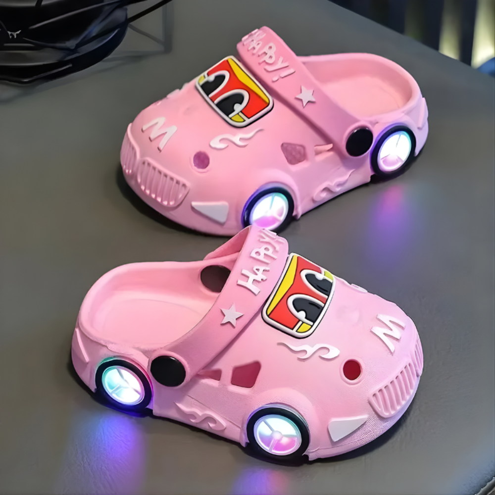 Dječje LED klompe s motivom automobila