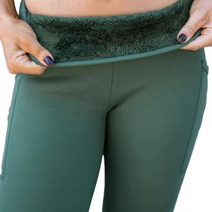 Damen Thermoleggings mit hohem Bund und wärmendem Innenfutter