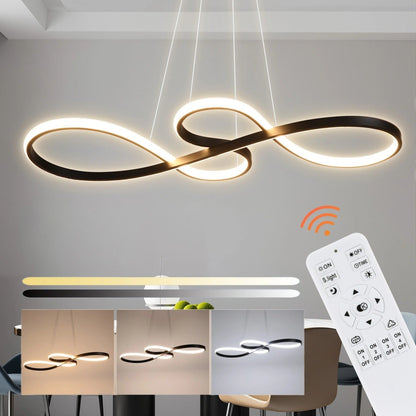 Lámpara colgante LED con diseño de anillo y función regulable