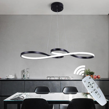 Lámpara colgante LED con diseño de anillo y función regulable