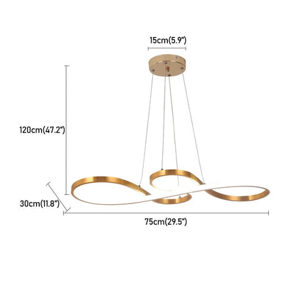 Lámpara colgante LED con diseño de anillo y función regulable