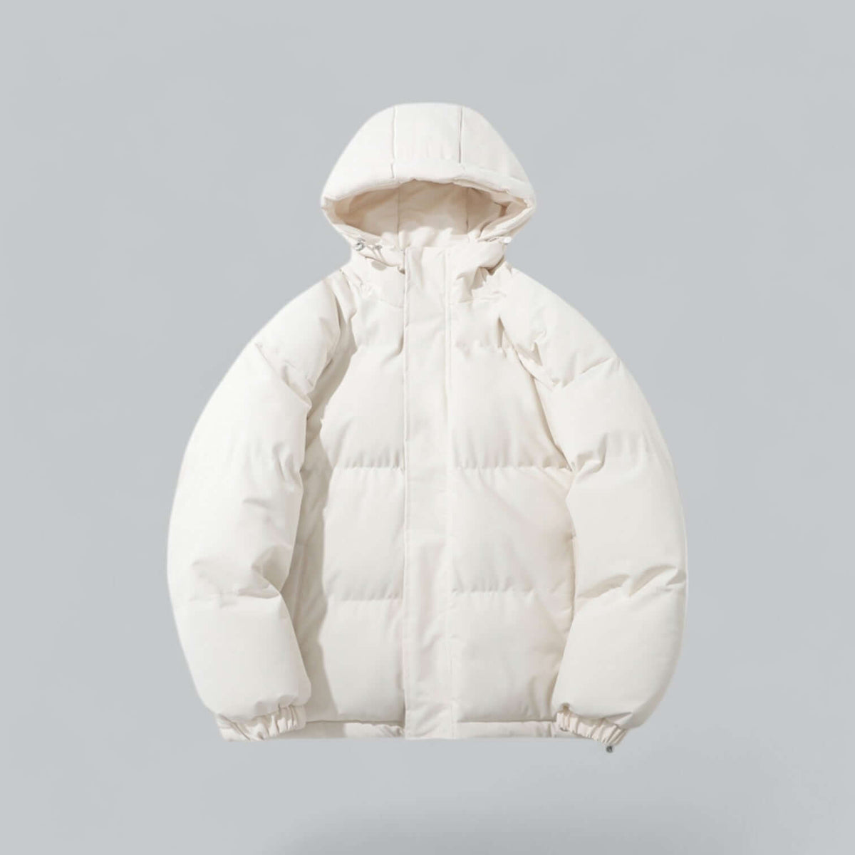 Herren Winterjacke mit Kapuze, Steppdesign und Reißverschluss