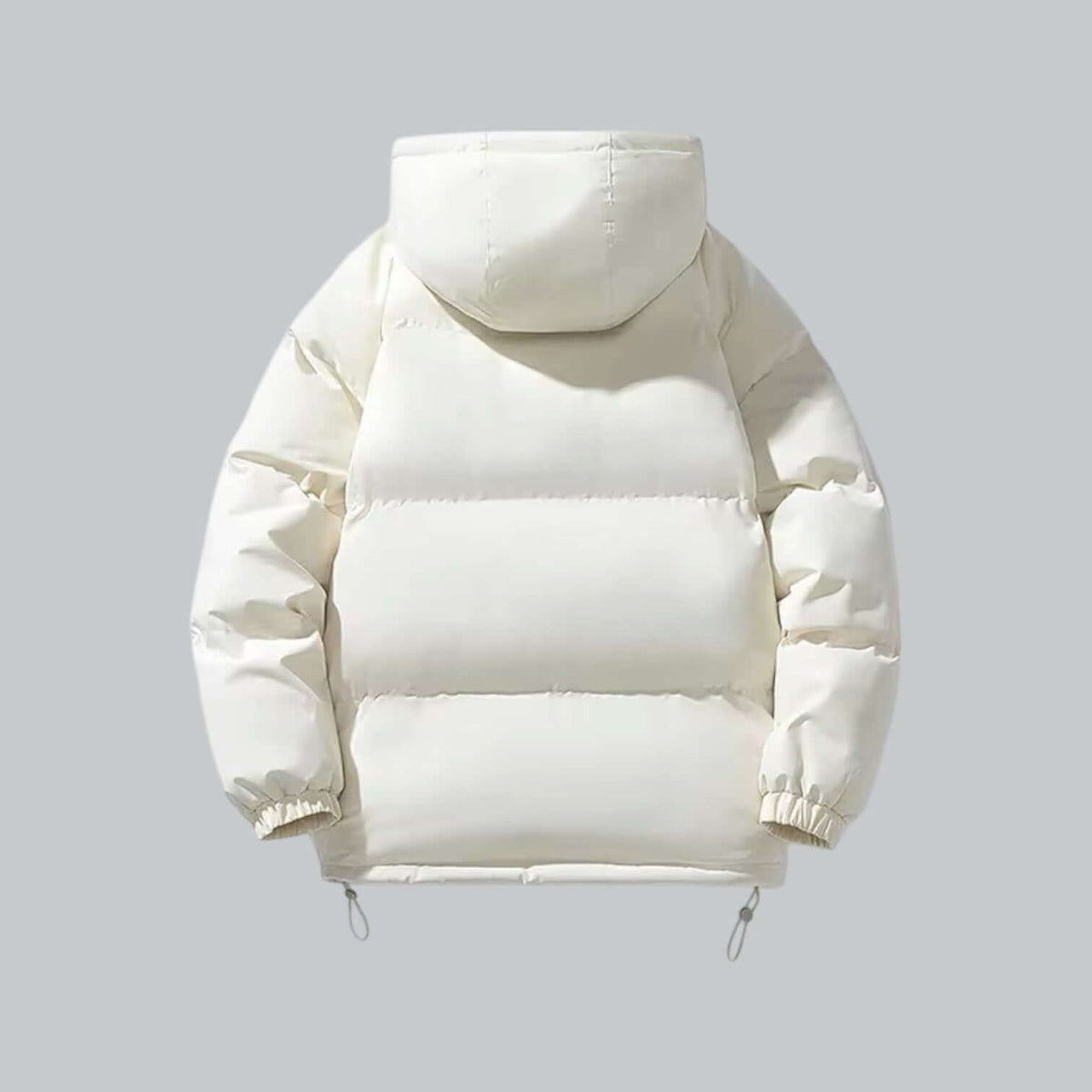 Herren Winterjacke mit Kapuze, Steppdesign und Reißverschluss