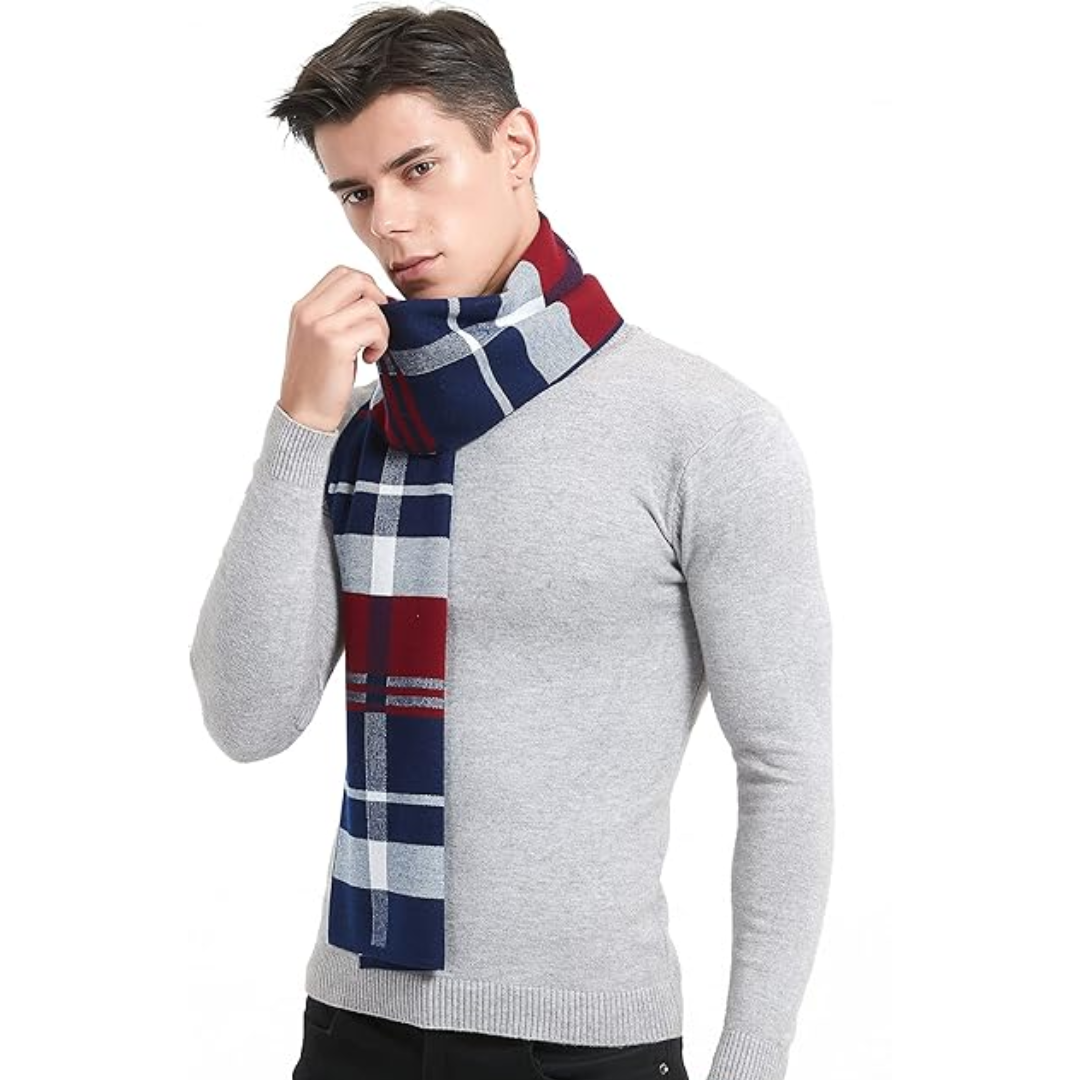 Herrenstrickschal für den Winter