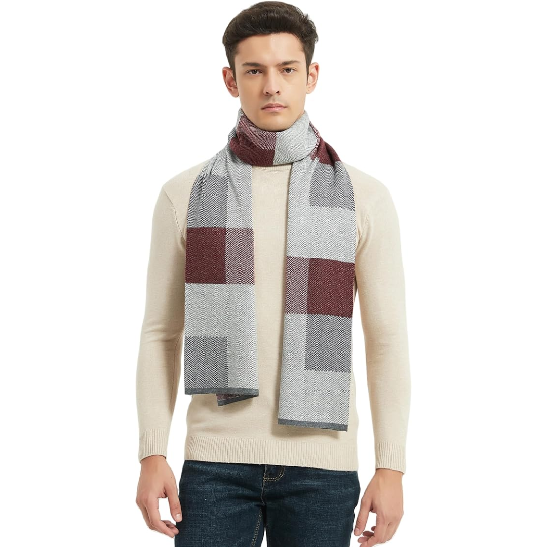 Herrenstrickschal für den Winter