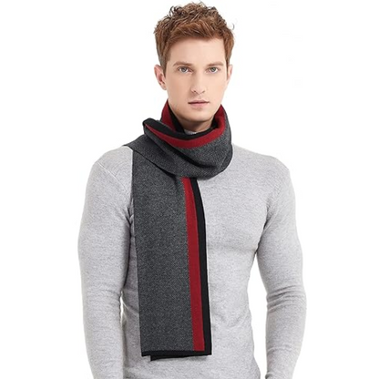 Herrenstrickschal für den Winter