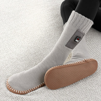 Elektrische Heizsocken mit rutschfester Sohle