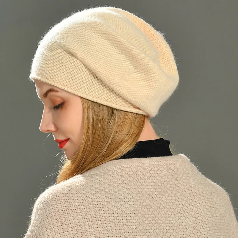 Damen-Beanie in Strickoptik mit lässiger Slouchy-Passform