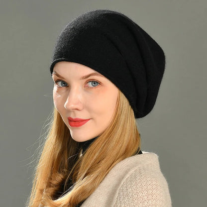 Damen-Beanie in Strickoptik mit lässiger Slouchy-Passform