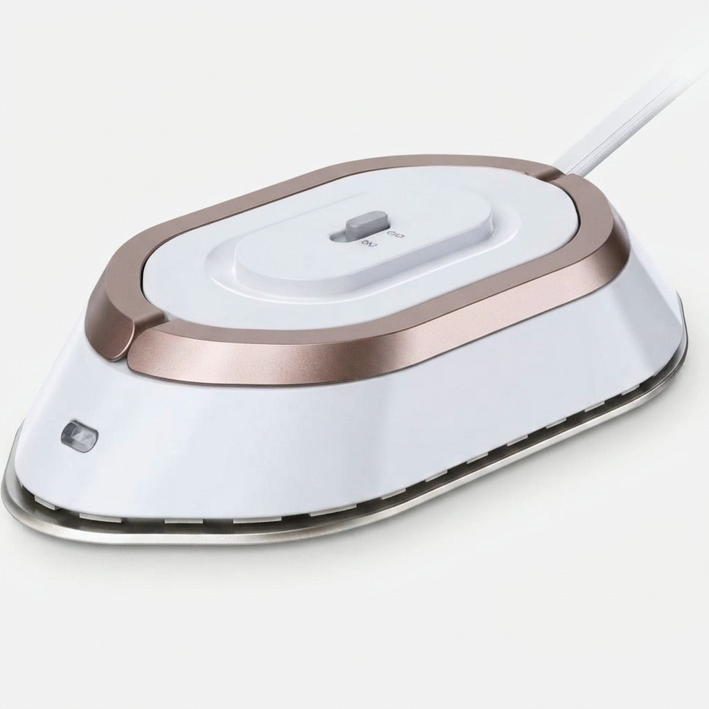 Ferro de viagem mini compacto com base cerâmica e voltagem dupla