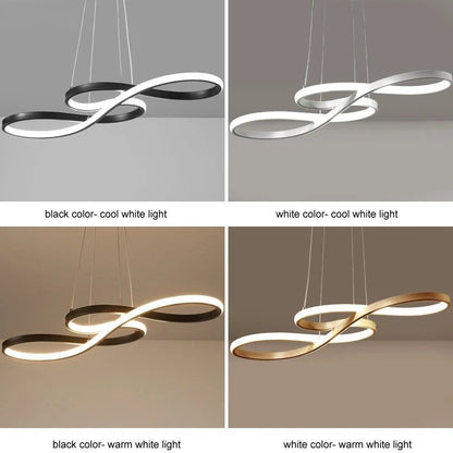 Lámpara colgante LED con diseño de anillo y función regulable