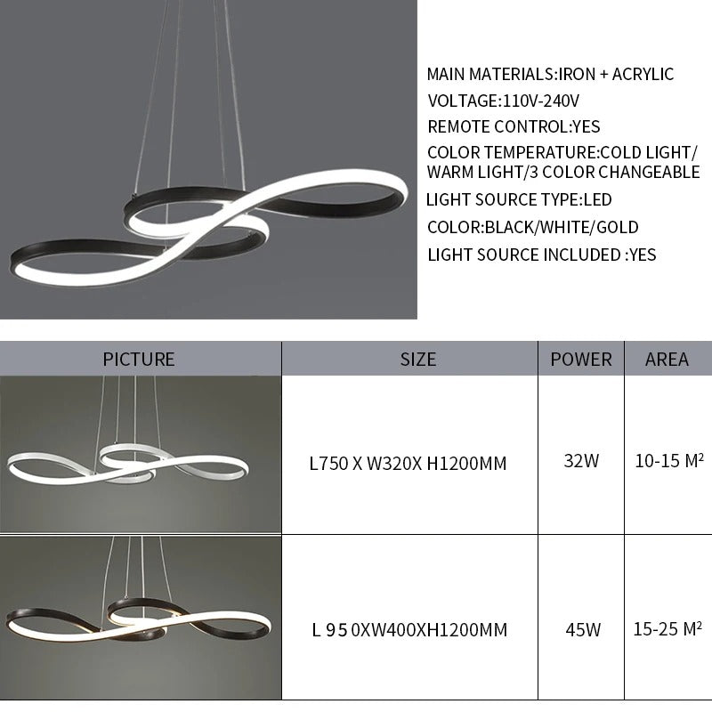Lámpara colgante LED con diseño de anillo y función regulable