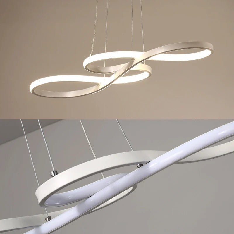 Lámpara colgante LED con diseño de anillo y función regulable