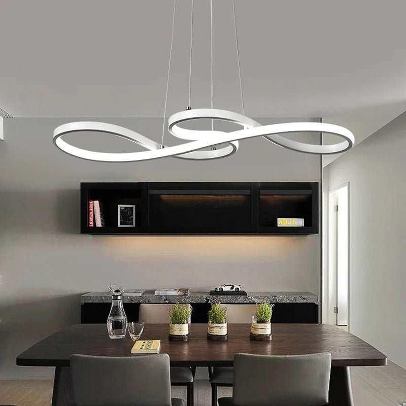 Lámpara colgante LED con diseño de anillo y función regulable