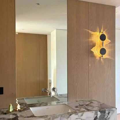 Aplique de pared LED giratorio con efecto de luz