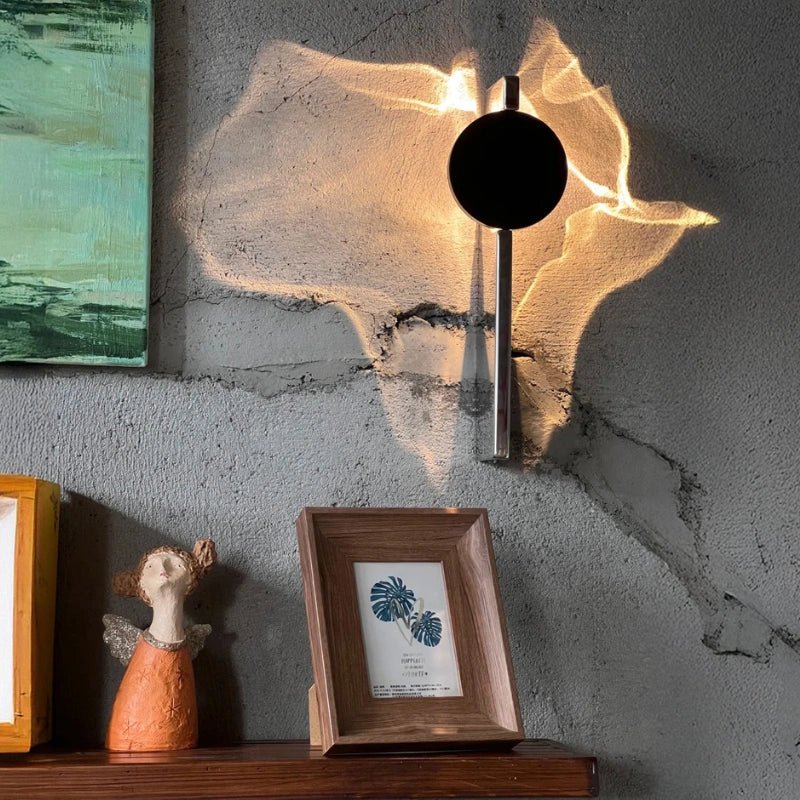 Aplique de pared LED giratorio con efecto de luz