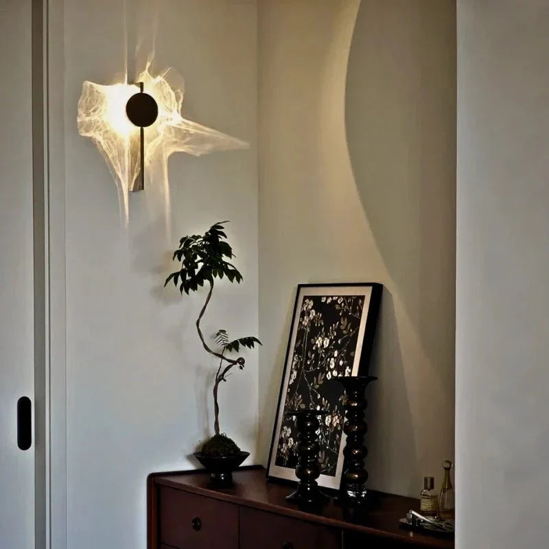 Aplique de pared LED giratorio con efecto de luz