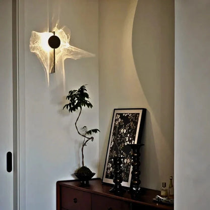 Aplique de pared LED giratorio con efecto de luz