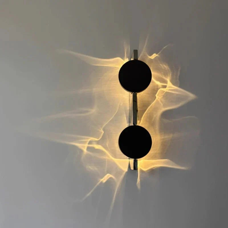 Aplique de pared LED giratorio con efecto de luz