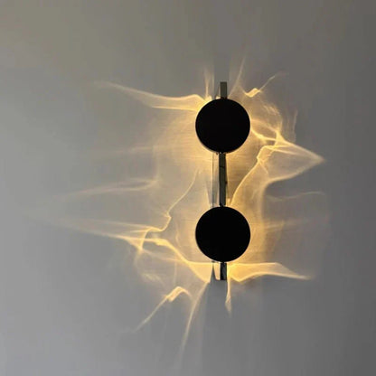 Aplique de pared LED giratorio con efecto de luz