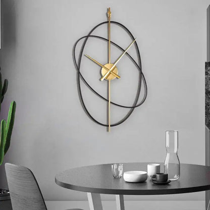 Reloj de pared geométrico de metal