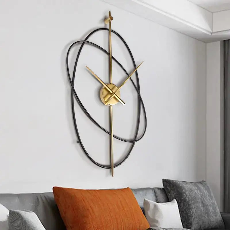 Reloj de pared geométrico de metal
