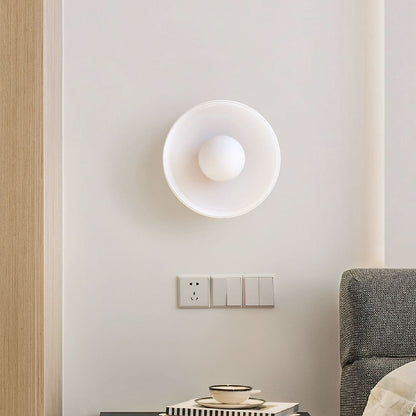 Lámpara de techo de vidrio con diseño de disco