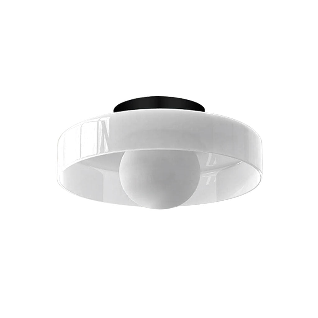 Lámpara de techo de vidrio con diseño de disco