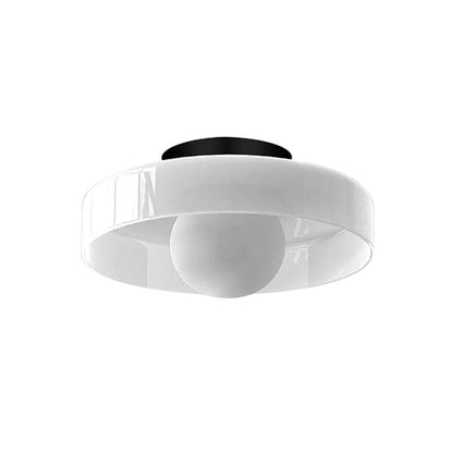 Lámpara de techo de vidrio con diseño de disco