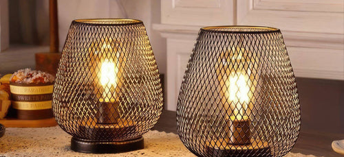 RusticMesh set stolnih lampi – Industrijski stil i ugodna rasvjeta