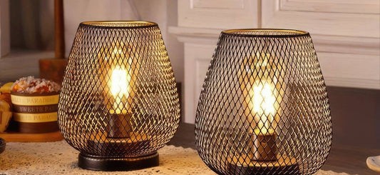 RusticMesh set stolnih lampi – Industrijski stil i ugodna rasvjeta