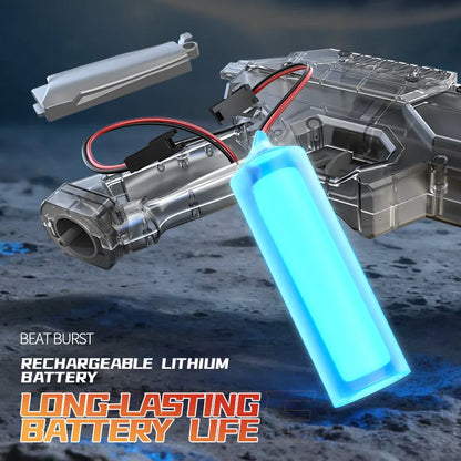 Pistola de agua eléctrica con luz y efecto de retroceso