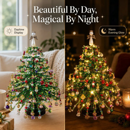 Kit de manualidades DIY de árbol de Navidad con cuentas para una decoración festiva creativa