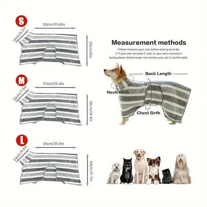 Albornoz absorbente para perros y gatos