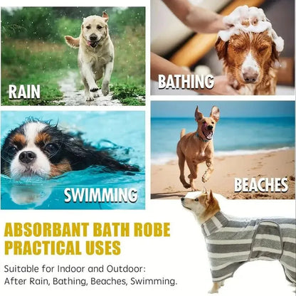 Albornoz absorbente para perros y gatos
