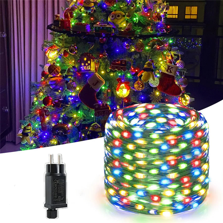 Mangueira luminosa LED para exterior e interior com 8 modos de iluminação e vários comprimentos